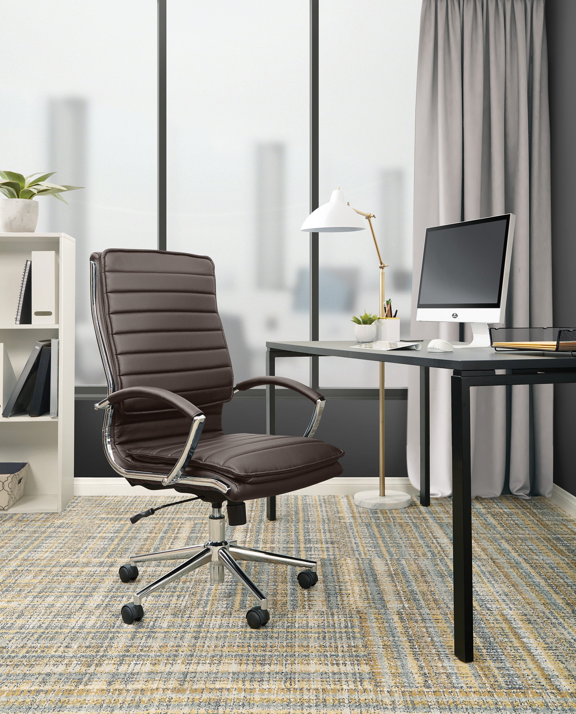 High Back Manager's Faux Lthr Chair